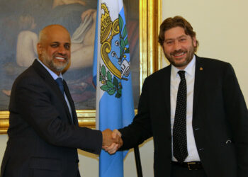 L’Ambasciatore dell’Oman a San Marino a colloquio con il Segretario di Stato, Federico Pedini Amati