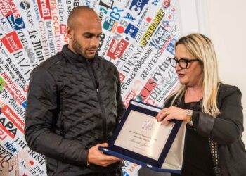 Marcell Jacobs premiato come “Miglior atleta dell’anno” dalla Stampa Estera