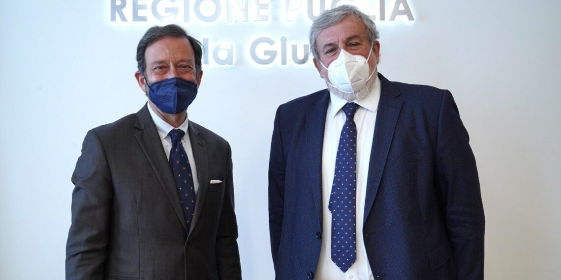 Puglia, il Presidente Emiliano incontra l’Ambasciatore tedesco