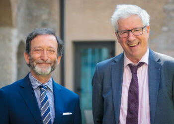 La visita dell’ambasciatore tedesco Viktor Elbling alla Fondazione Bruno Kessler