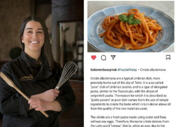 Le ciriole di Emanuela conquistano l’Ambasciata d’Italia nel Regno Unito