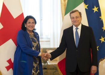Il Presidente Draghi incontra la Presidente della Georgia