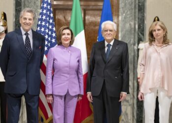Nancy Pelosi a Roma. Incontro con Mattarella e Ambasciatori Usa
