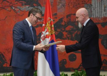 L’Ambasciatore Luca Gori presenta le lettere credenziali al Presidente Vucic