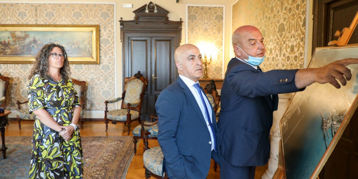 L’ambasciatore d’Israele Dror Eydar ricevuto in Municipio dal sindaco di Trieste Roberto Dipiazza
