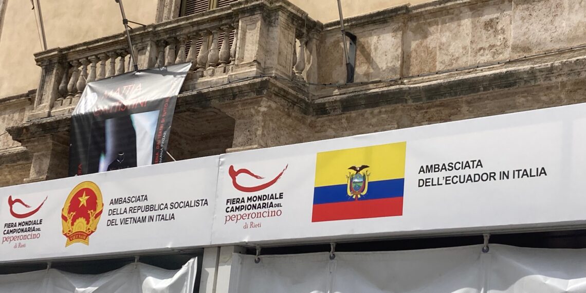 Fiera mondiale del peperoncino a Rieti, partecipano Ambasciate di Ecuador e Vietnam
