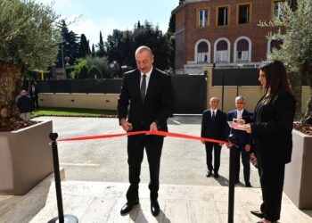 Azerbaigian, il Presidente Aliyev inaugura a Roma la nuova sede dell’Ambasciata