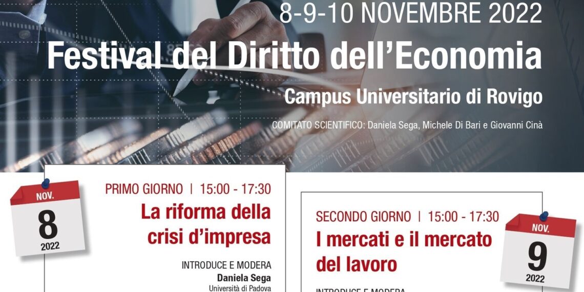 A Rovigo va in scena il Festival del Diritto dell’Economia: diversi i diplomatici presenti