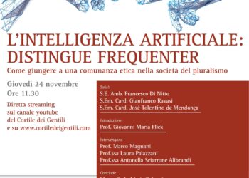 La Consulta Scientifica del “Cortile dei Gentili” presenta paper sull’Intelligenza Artificiale