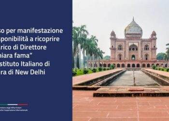 L’Istituto Italiano di Cultura di New Delhi seleziona nuovo Direttore