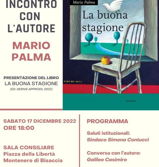 ‘La buona stagione’, a Montenero la presentazione del libro dell’ex ambasciatore Mario Palma