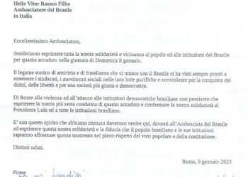 Brasile, alcuni Parlamentari italiani scrivono all’Ambasciatore. Lui li ringrazia
