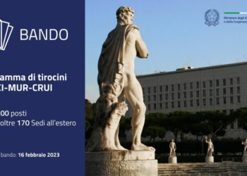 Opportunità di tirocinio presso le Sedi del Ministero degli Affari Esteri