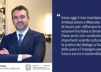 Pierluigi D’Elia nuovo ambasciatore italiano in Oman