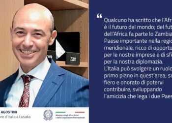 Enrico De Agostini nuovo Ambasciatore d’Italia a Lusaka