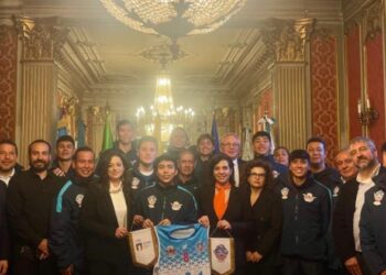 L’Ambasciatrice Quessep riceve una delegazione di talenti colombiani del basket in visita in Italia