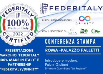 A Roma la presentazione del marchio “Federitaly 100% made in Italy”