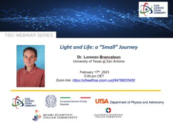 La Texas Scientific Italian Community terrà un webinar sul tema della luce e dei fotorecettori