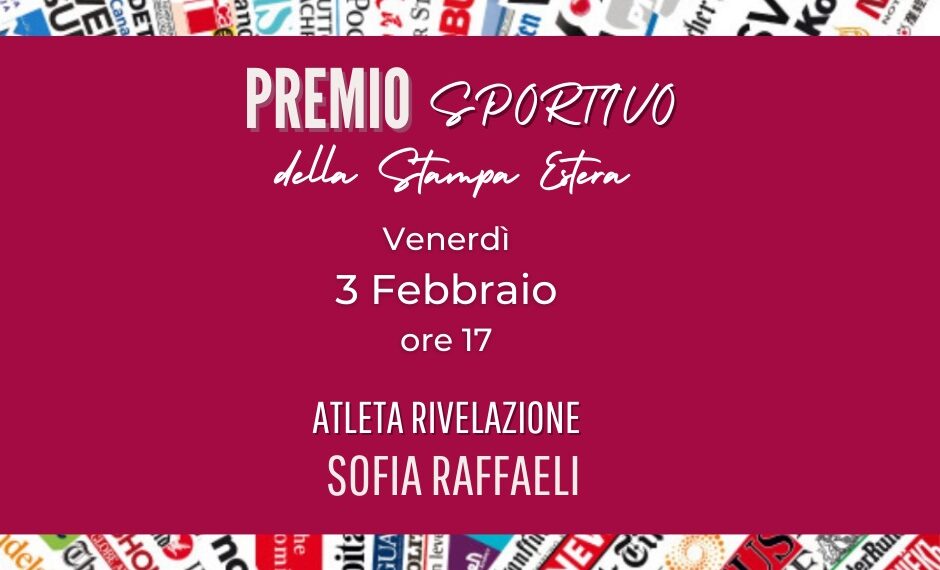 L’Associazione della Stampa Estera premia i Migliori Atleti del 2022