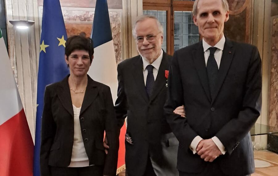 Andrea Riccardi insignito “Grande Ufficiale della Legione d’Onore” dall’Ambasciatore Masset