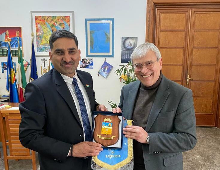 Il Sindaco di Sabaudia incontra il Vice Ambasciatore dell’India