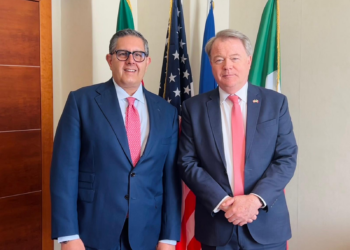 Il presidente della Regione Liguria Toti incontra il Console Generale USA a Milano Needham