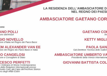 Giovedì Ambasciatore olandese Van EE alla presentazione del Volume di Cortese