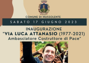 A Mussolente la cerimonia di intitolazione di una via a Luca Attanasio