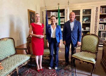 L’Ambasciatrice slovacca Wursterova in visita al Comune di Orvieto