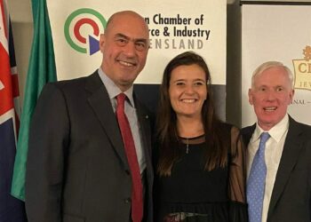 L’Amb. Crudele ospite alla cena di gala della Camera di Commercio italiana del Queensland
