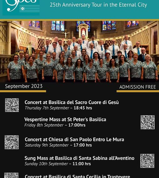 L’Ambasciata di Malta dà il benvenuto a Roma alla “St. Paul Choral Society”