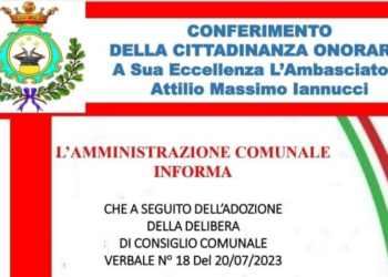 Comune di Falvaterra, l’Ambasciatore Iannucci riceve la Cittadinanza Onoraria