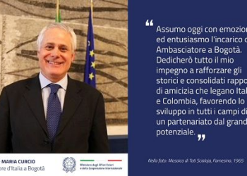 Giancarlo Maria Curcio nuovo Ambasciatore d’Italia in Colombia