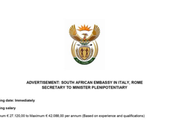 L’Ambasciata del Sudafrica a Roma cerca un Segretario