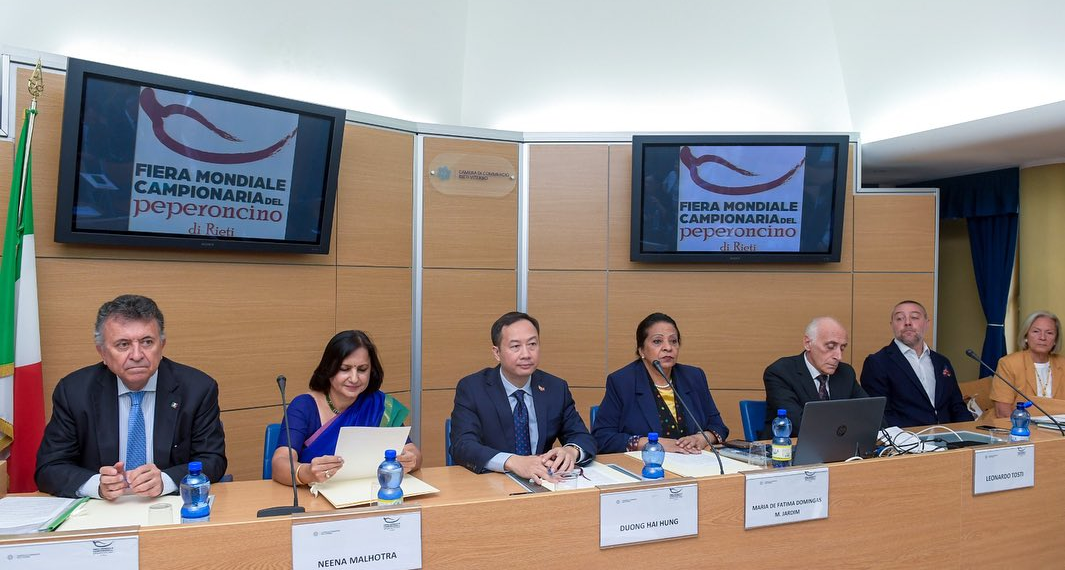 A Rieti gli Ambasciatori di Messico, Angola, India e Vietnam per la Fiera Mondiale del Peperoncino