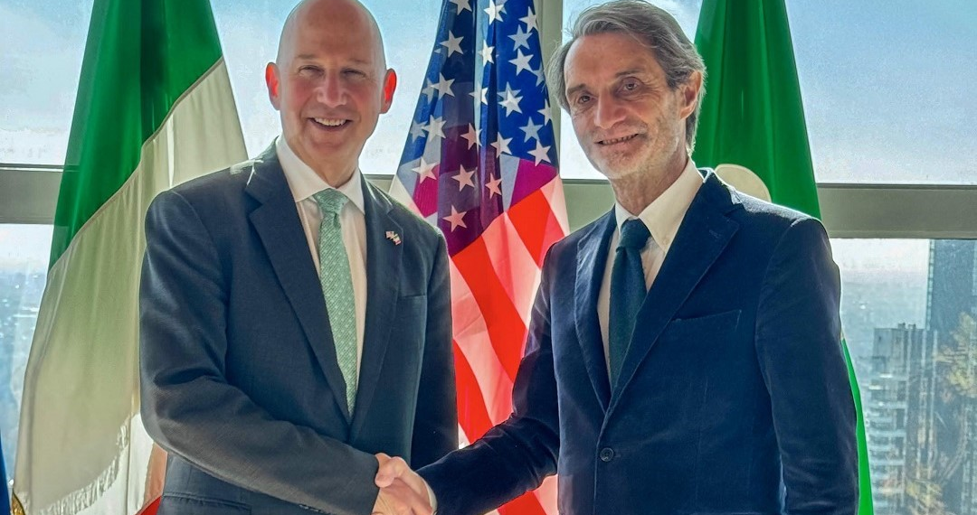 Lombardia, il Presidente Fontana incontra Ambasciatore Stati Uniti Jack Markell