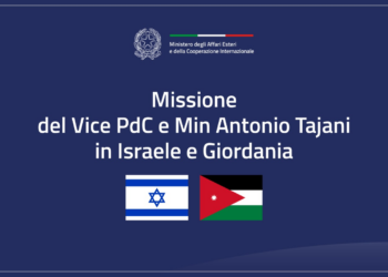 Missione in Israele e Giordania per il Ministro Tajani dopo colloquio telefonico con Eli Cohen