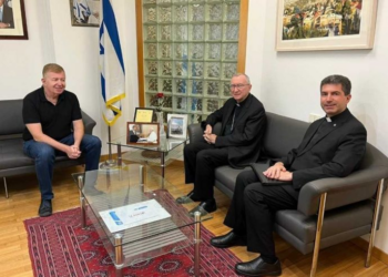 Il Cardinale Parolin in visita all’Ambasciata di Israele presso la Santa Sede