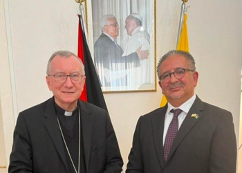 Il Cardinale Parolin visita l’Ambasciata di Palestina presso la Santa Sede