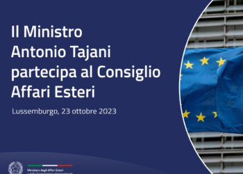 Il Ministro Tajani partecipa al Consiglio Affari Esteri dell’Unione europea