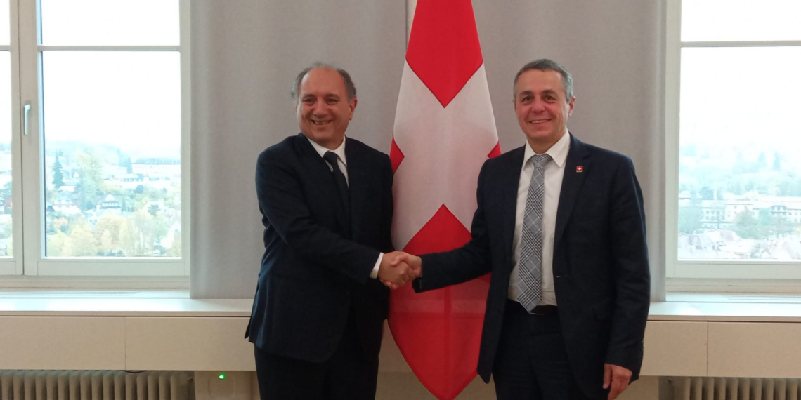 Svizzera, L’Ambasciatore Cornado incontra Capo Dipartimento Federale degli Affari Esteri Ignazio Cassis