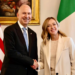 Giorgia Meloni riceve a Palazzo Chigi l’Ambasciatore Usa Jack Markell