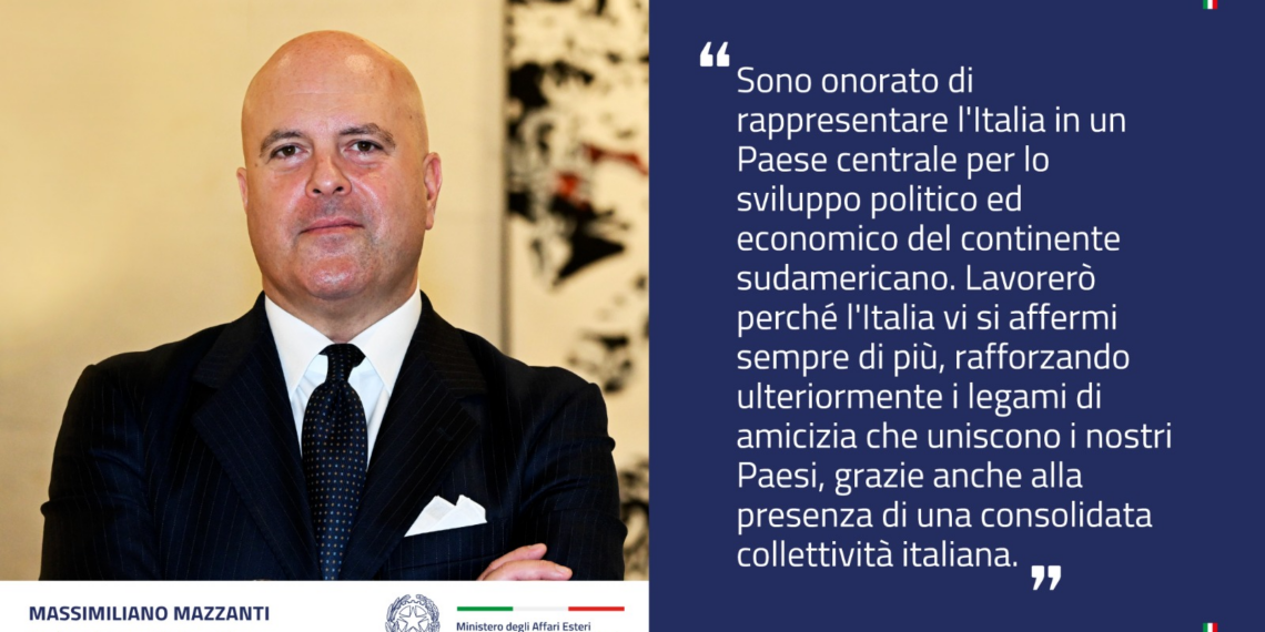 Massimiliano Mazzanti è il nuovo Ambasciatore d’Italia in Perù