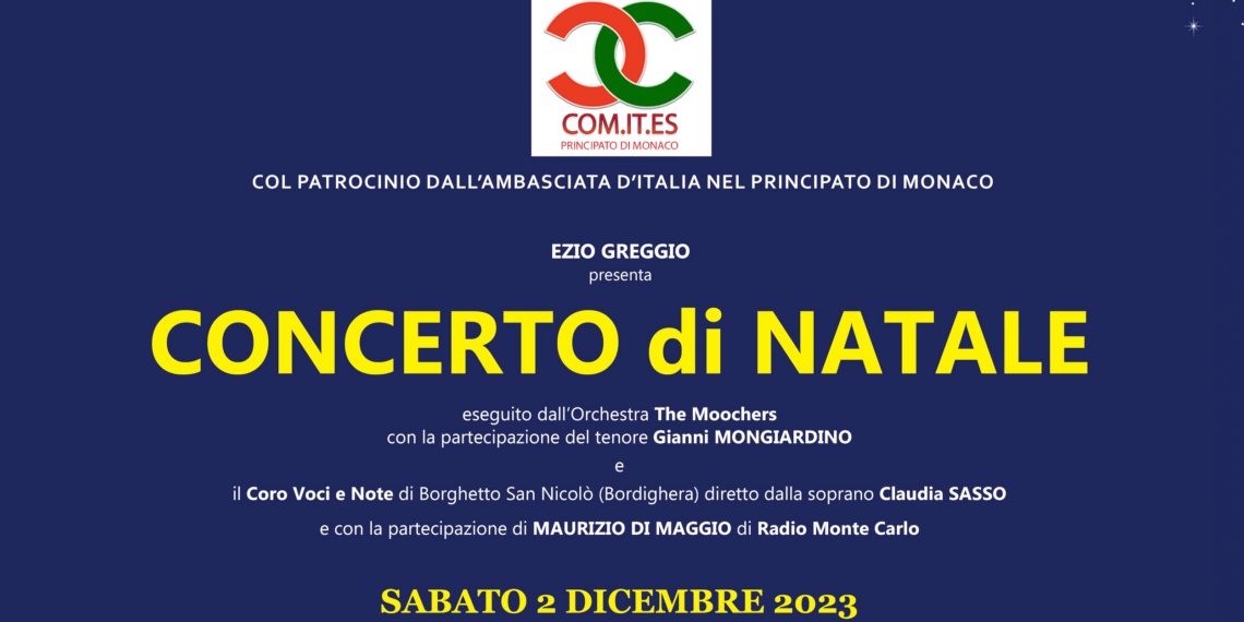 Il Comites di Monaco presenta il “Concerto di Natale 2023”