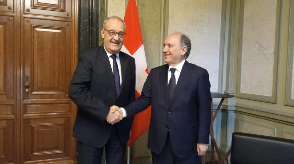 Svizzera, l’Ambasciatore Cornado incontra il Capo Dipartimento Federale dell’Economia Guy Parmelin