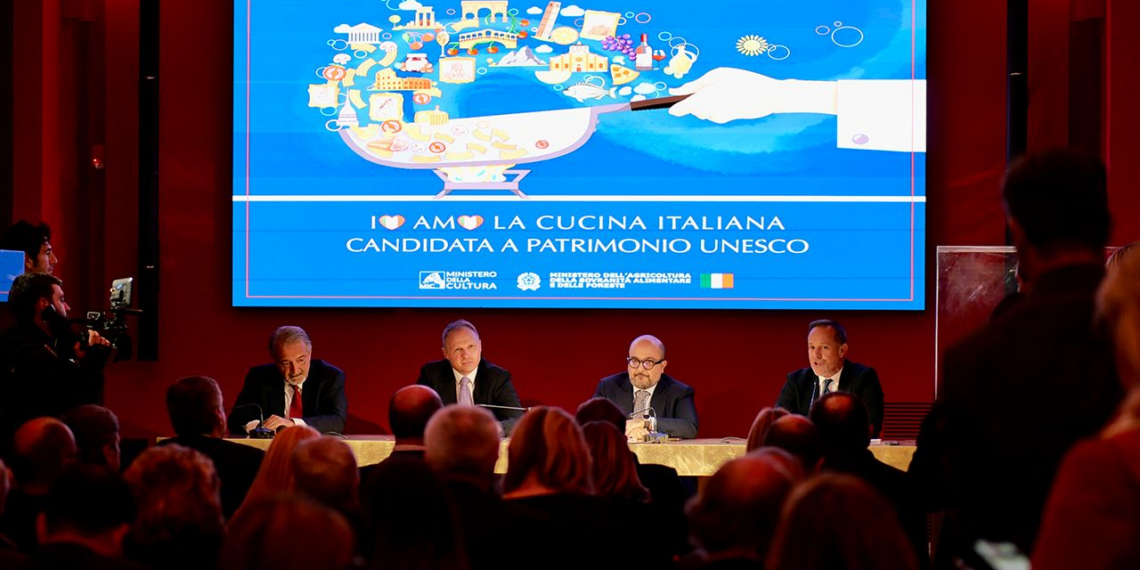Regione Lazio, cena di gala a sostegno della candidatura della Cucina Italiana a Patrimonio Unesco