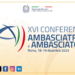 A Roma la XVI conferenza Ambasciatrici e Ambasciatori