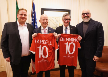 L’Ambasciatore Usa Markell incontra il Presidente della Triestina Rosenzweig