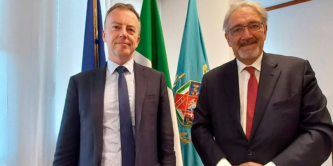 Regione Lazio, il Presidente Rocca riceve gli Ambasciatori Martin Briens e Jia Guide