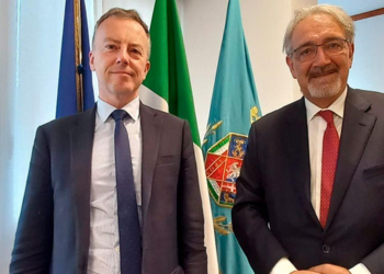 Regione Lazio, il Presidente Rocca riceve gli Ambasciatori Martin Briens e Jia Guide